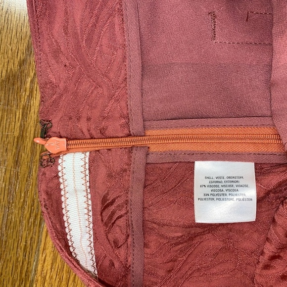 Anthropologie ett:twa Aubade Tie Waist Textured Cropped Pants Size 0 - Picture 5 of 6